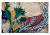 Long White Pohutukawa Process painting