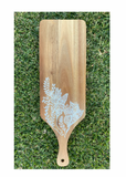 Acrylic Painted Kowhai Flower on Server