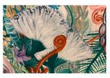 Pitau Botanical Acrylic Painting close up