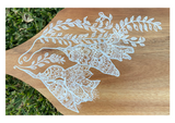 Acrylic Painted Kowhai Flower on Server
