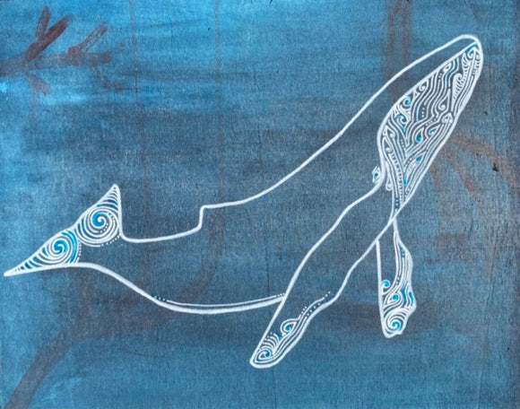 Maori-Mandala Humpback Whale - Original Painting Available at The Junc ...
